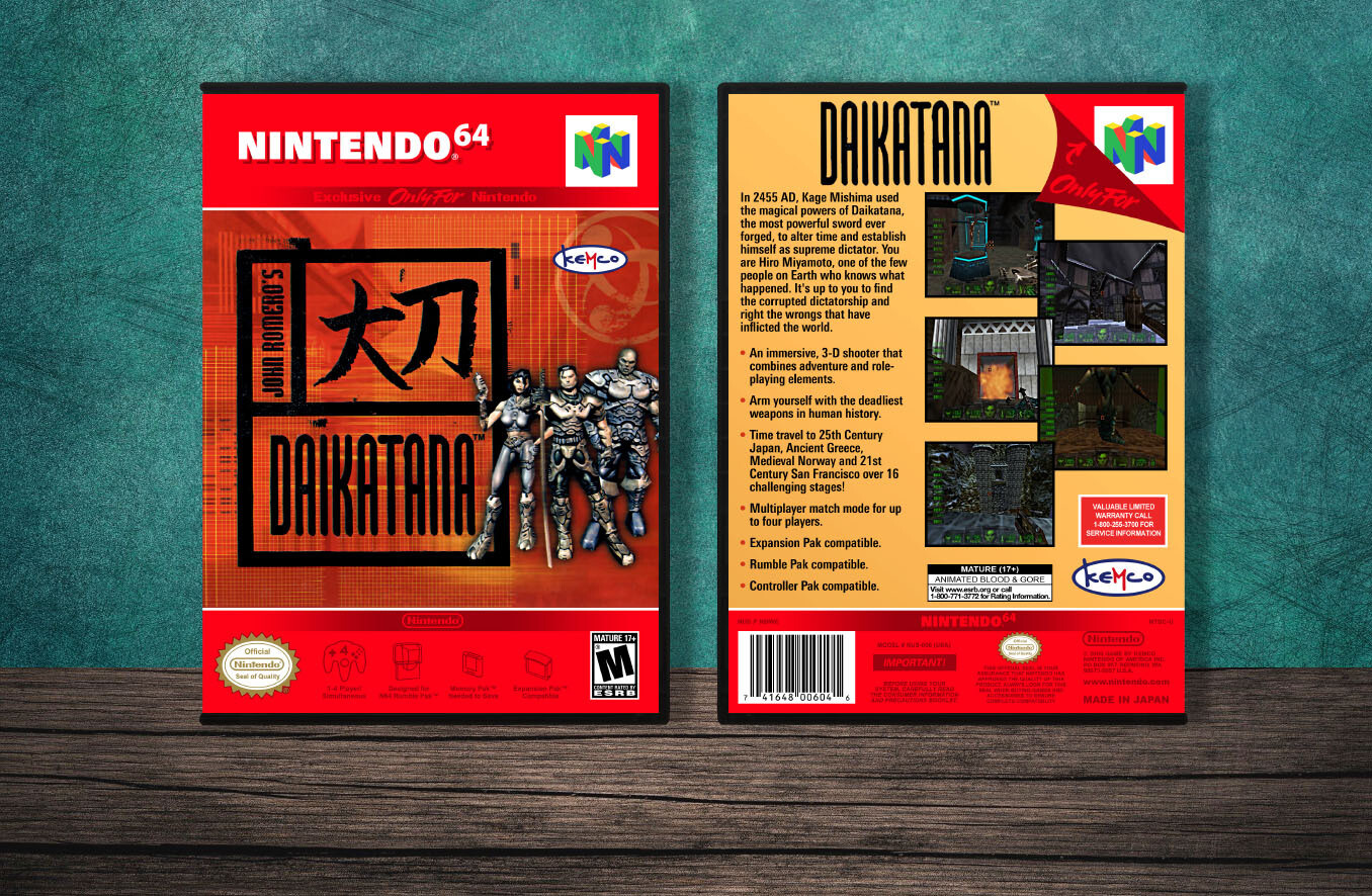 Daikatana 64, Case Color: DARK GREY (OEM DS CASE COLOR)