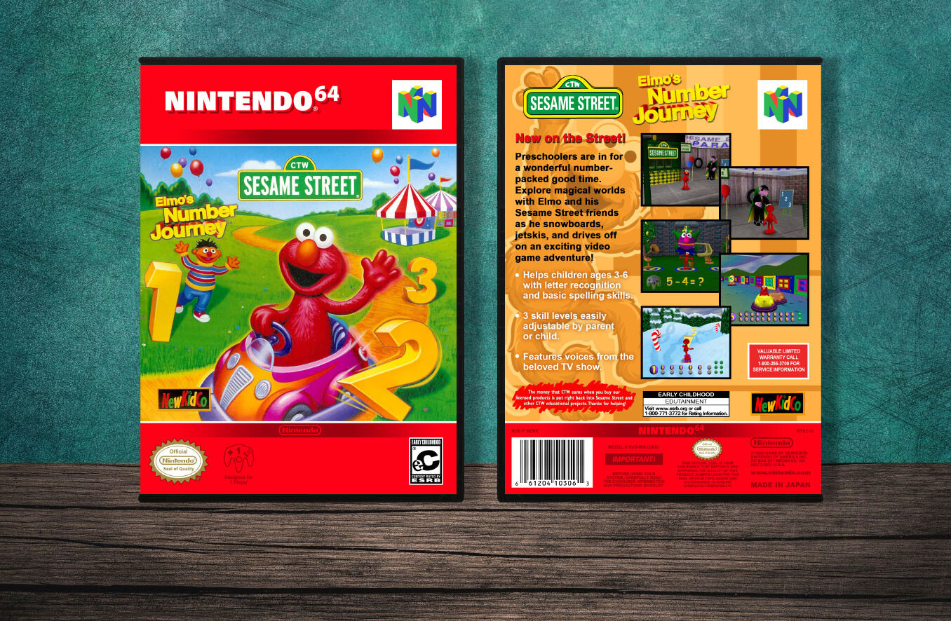 Elmo&#39;s Number Journey, Case Color: DARK GREY (OEM DS CASE COLOR)