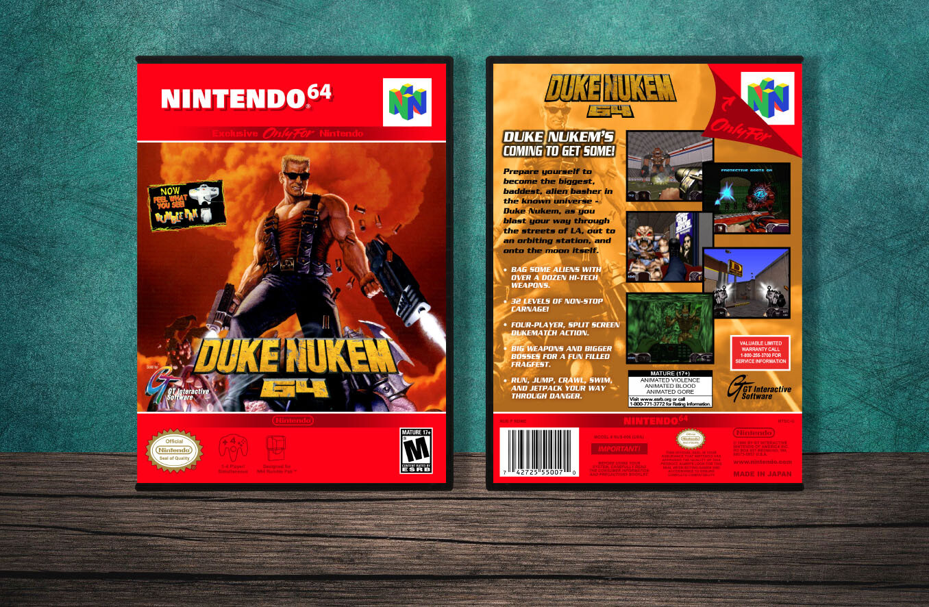 Duke Nukem 64, Case Color: DARK GREY (OEM DS CASE COLOR)