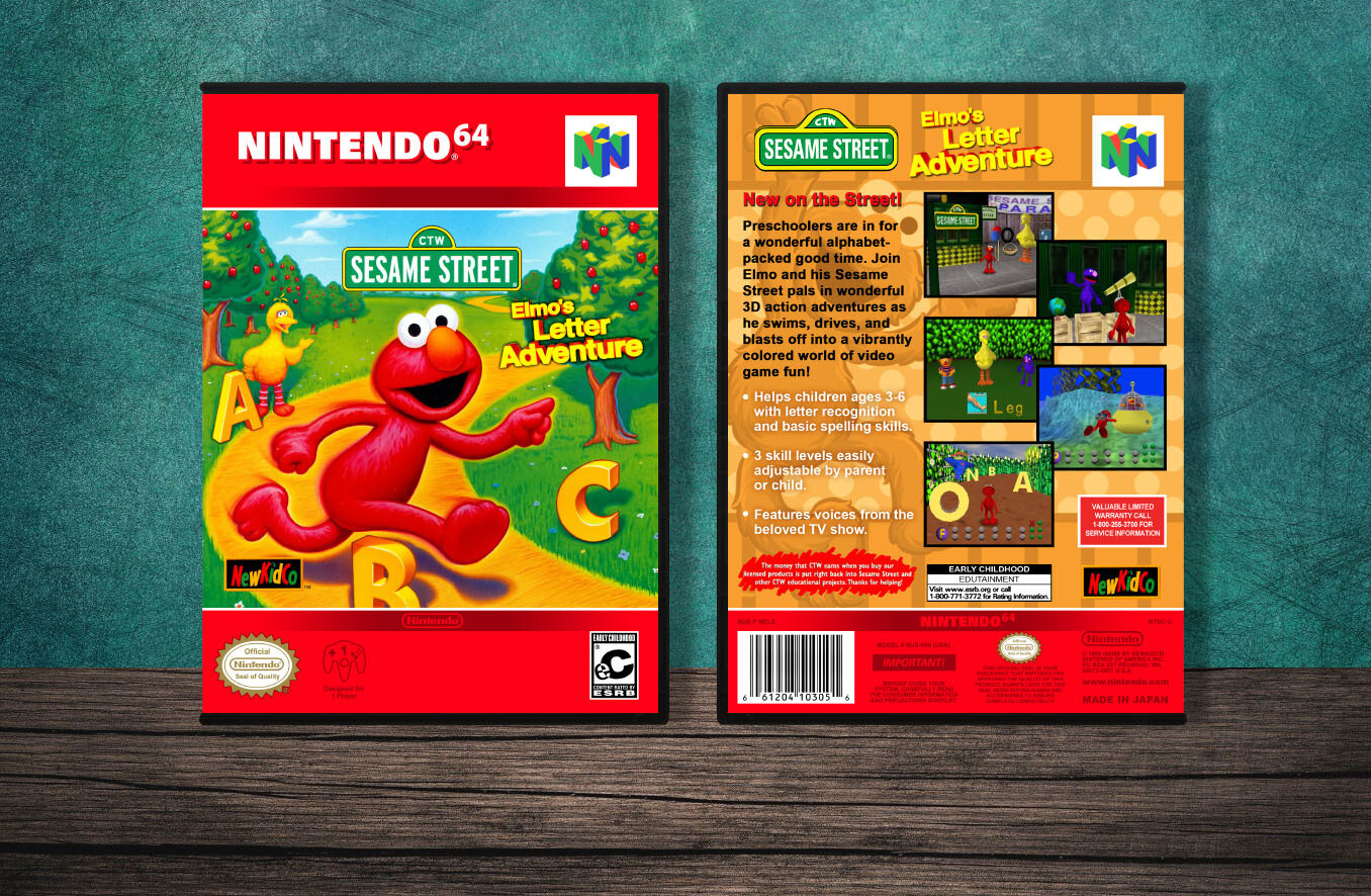 Elmo&#39;s Letter Adventure, Case Color: DARK GREY (OEM DS CASE COLOR)