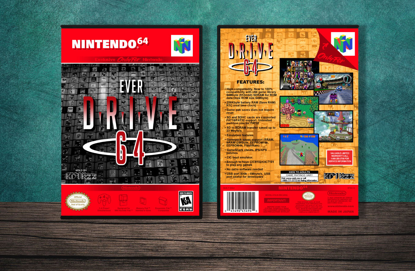 Everdrive 64, Case Color: DARK GREY (OEM DS CASE COLOR)