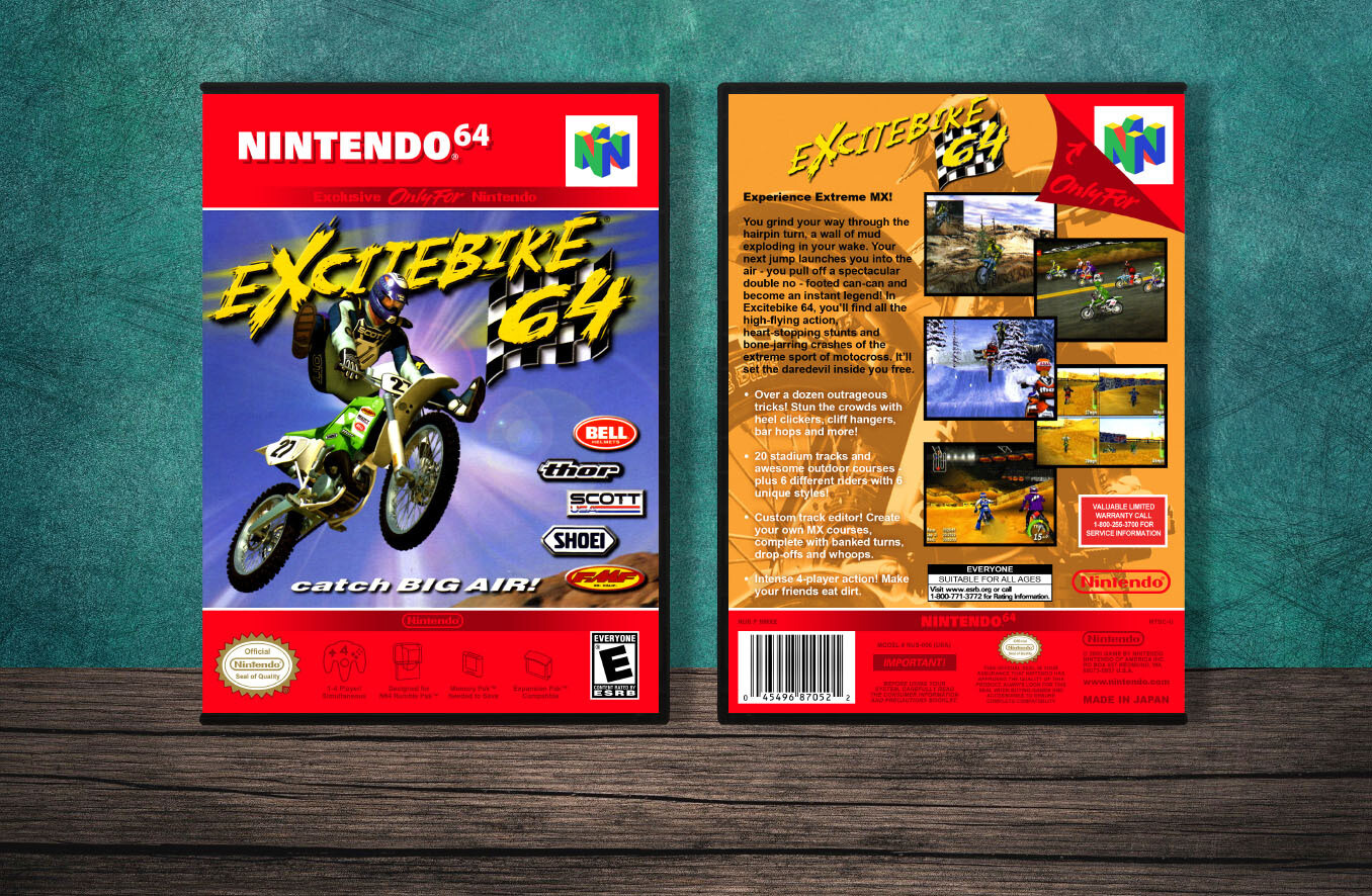 Excitebike 64, Case Color: DARK GREY (OEM DS CASE COLOR)