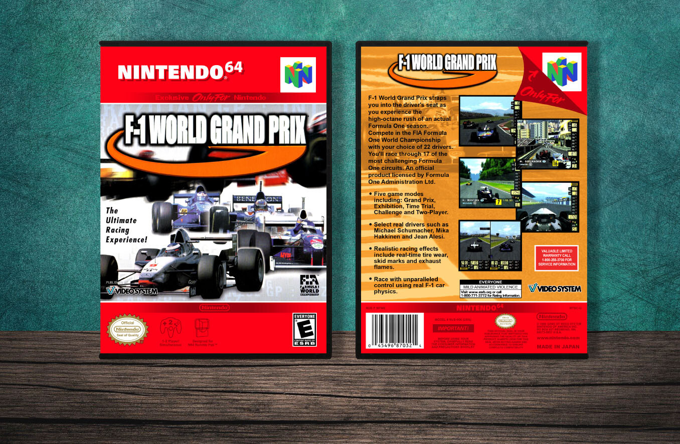 F-1 World Grand Prix, Case Color: DARK GREY (OEM DS CASE COLOR)