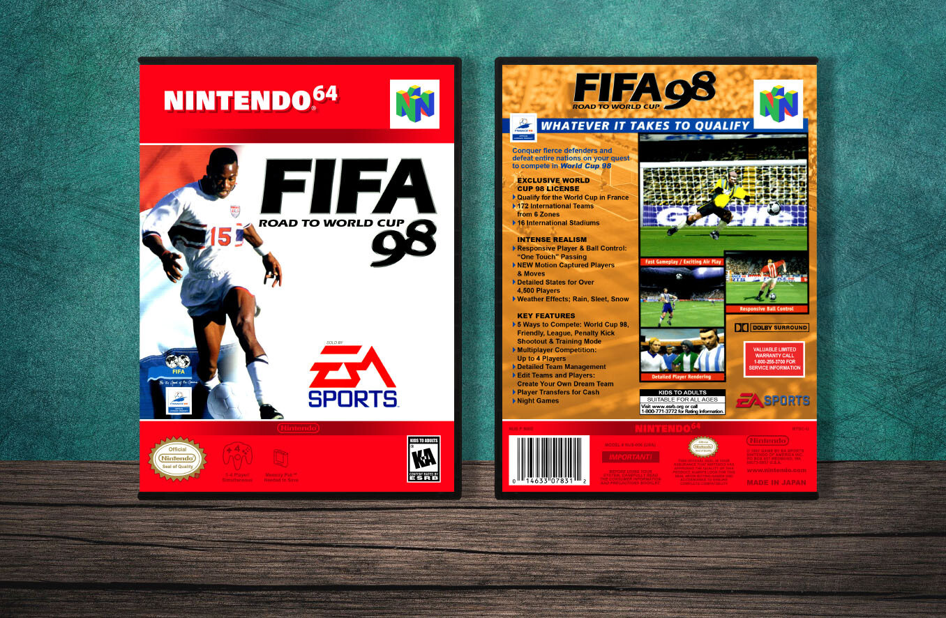 FIFA Road to the World Cup &#39;98, Case Color: DARK GREY (OEM DS CASE COLOR)