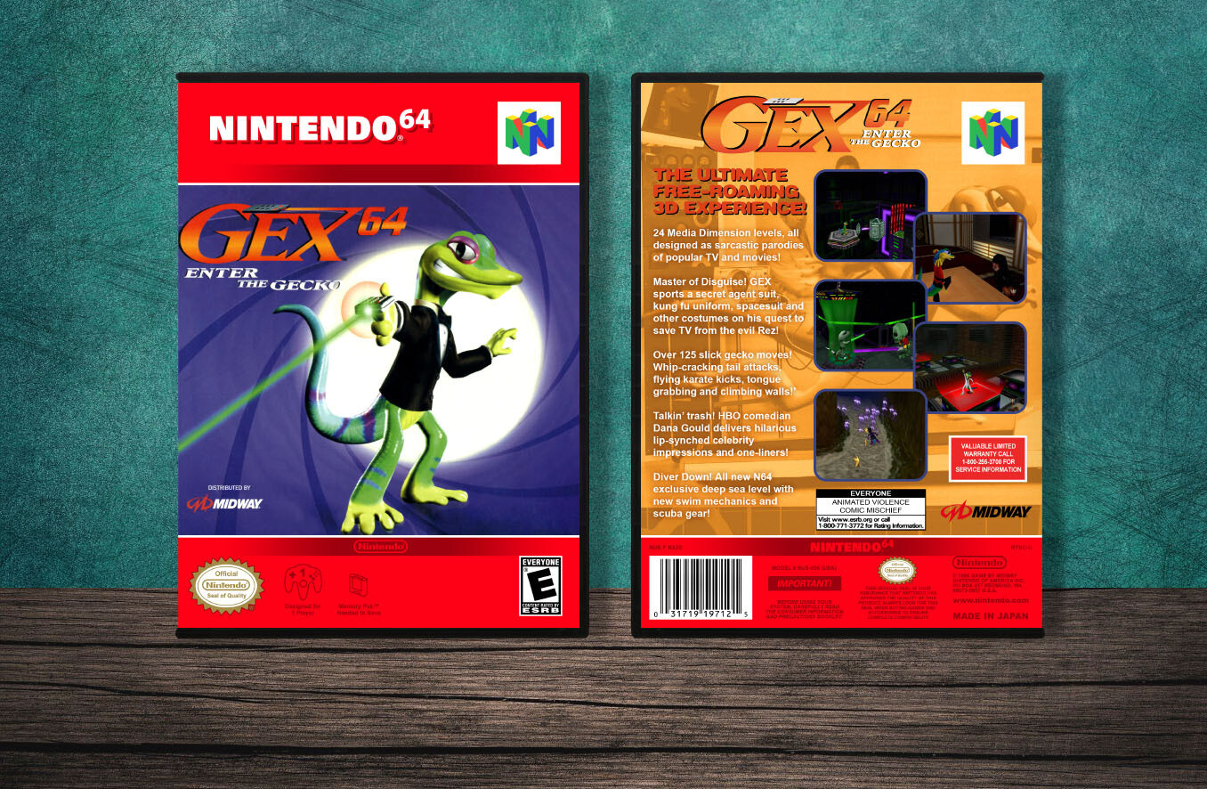 Gex 64: Enter the Gecko, Case Color: DARK GREY (OEM DS CASE COLOR)