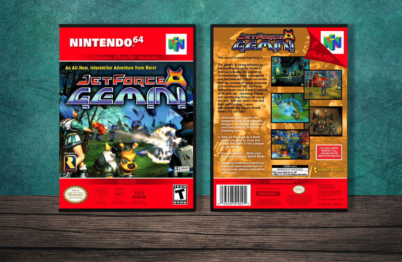 Jet Force Gemini, Case Color: DARK GREY (OEM DS CASE COLOR)