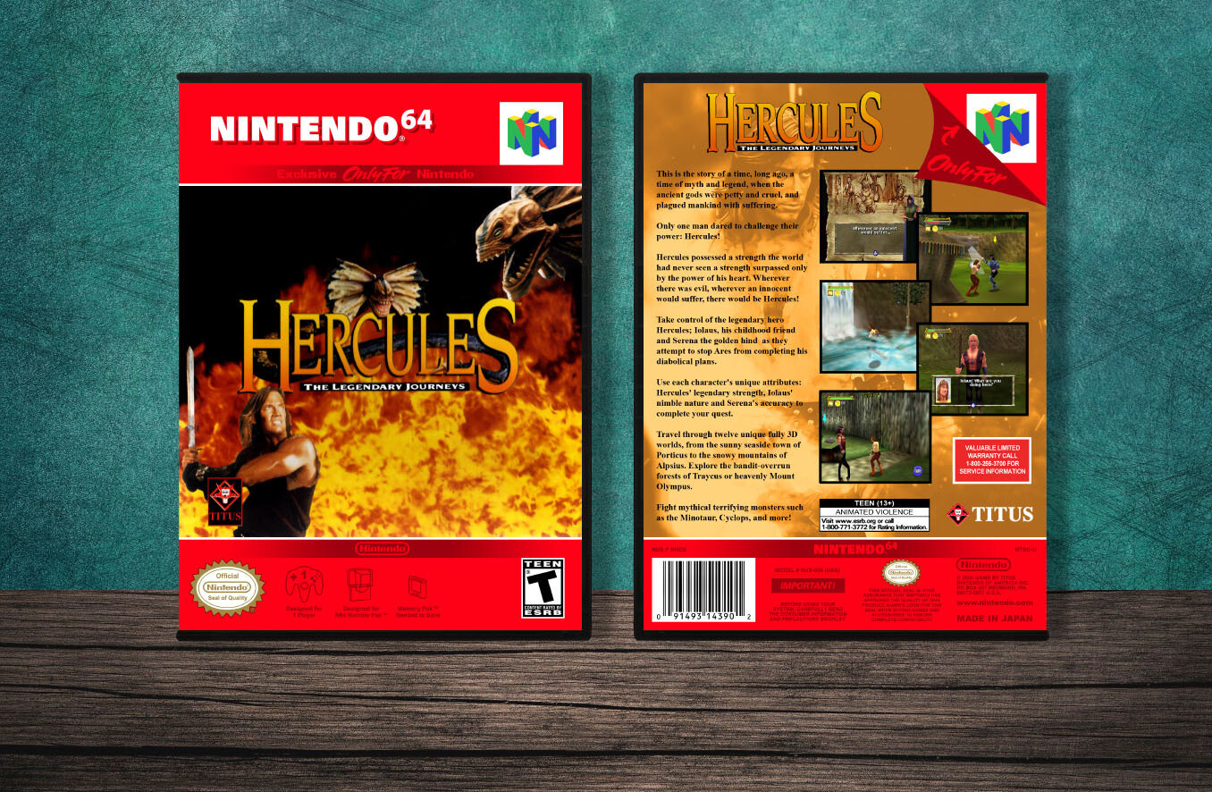 Hercules: The Legendary Journeys, Case Color: DARK GREY (OEM DS CASE COLOR)