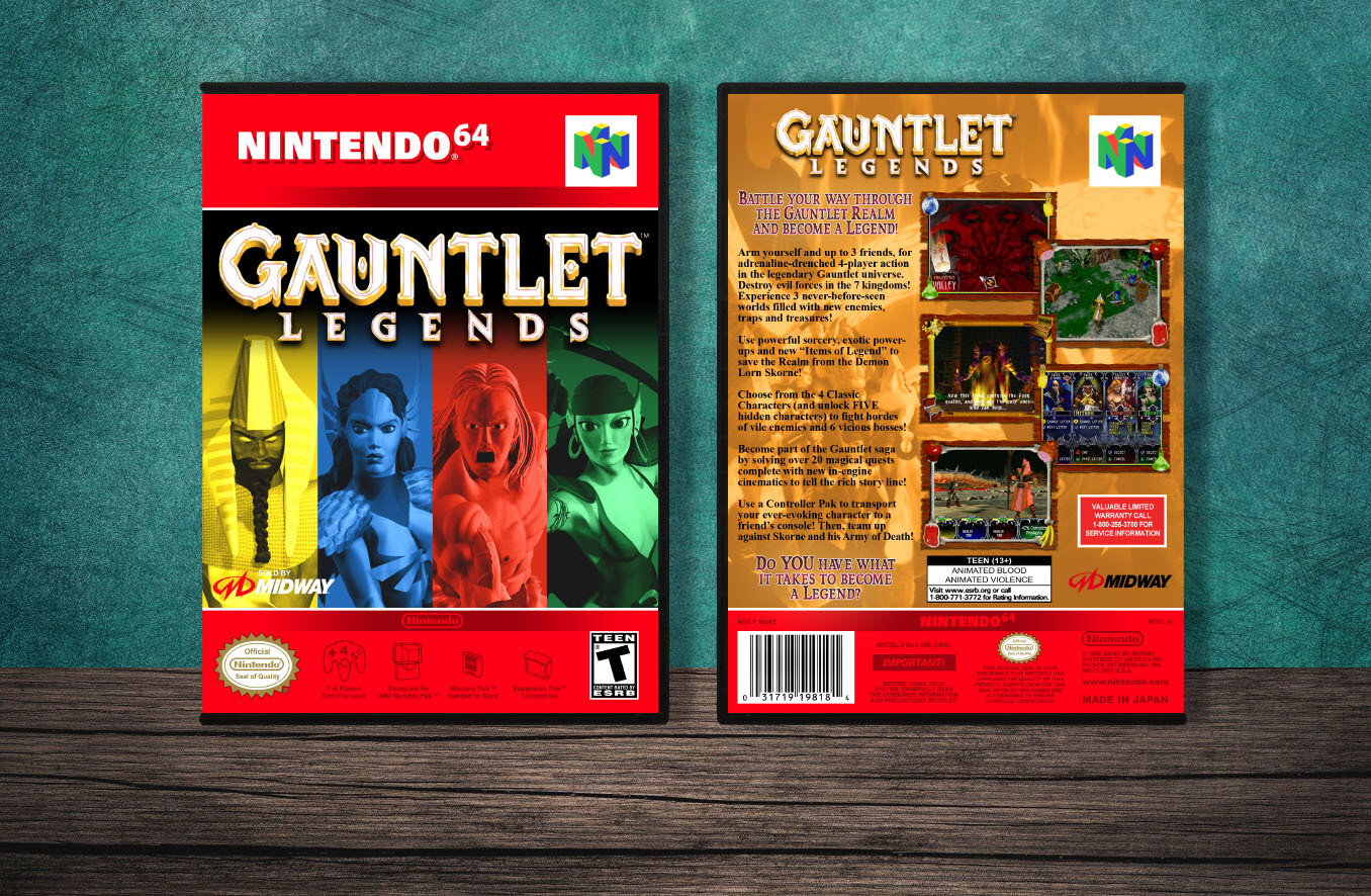 Gauntlet Legends, Case Color: DARK GREY (OEM DS CASE COLOR)