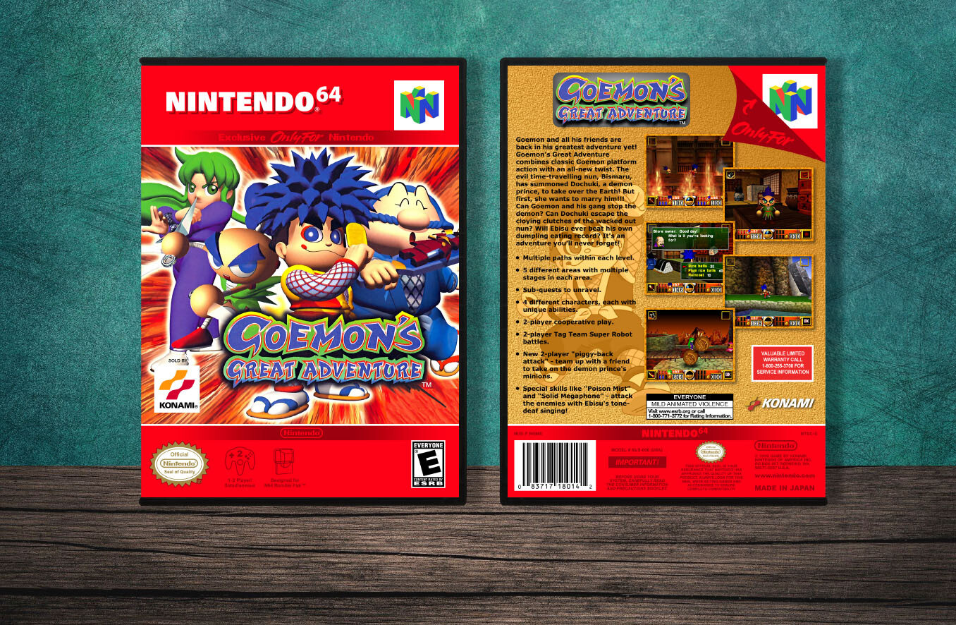 Goemon&#39;s Great Adventure, Case Color: DARK GREY (OEM DS CASE COLOR)