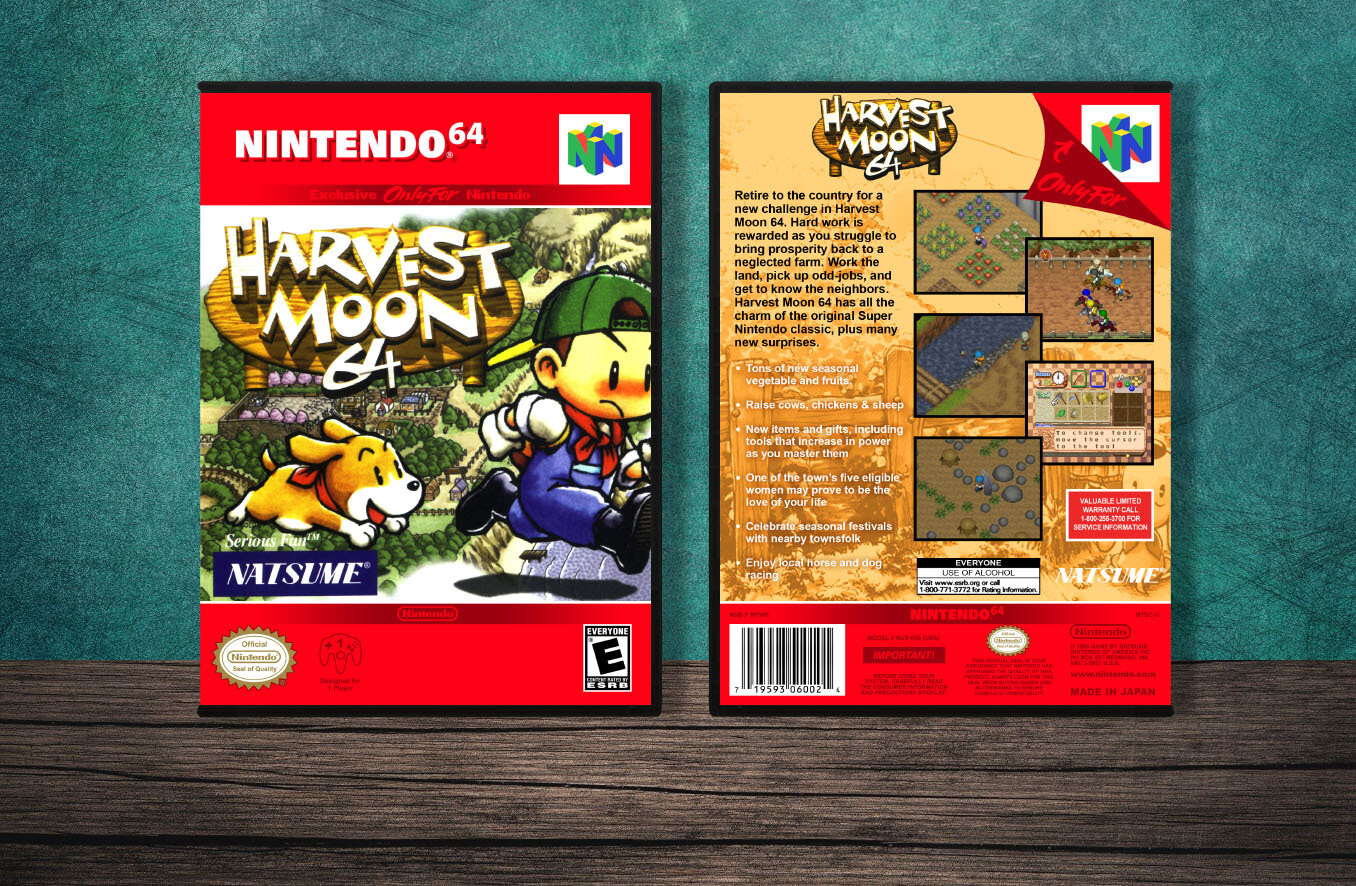 Harvest Moon 64, Case Color: DARK GREY (OEM DS CASE COLOR)