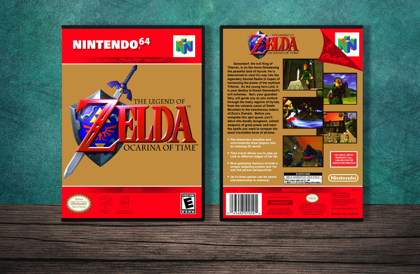 Legend of Zelda: Ocarina of Time, The (Gold Spine), Case Color: DARK GREY (OEM DS CASE COLOR)