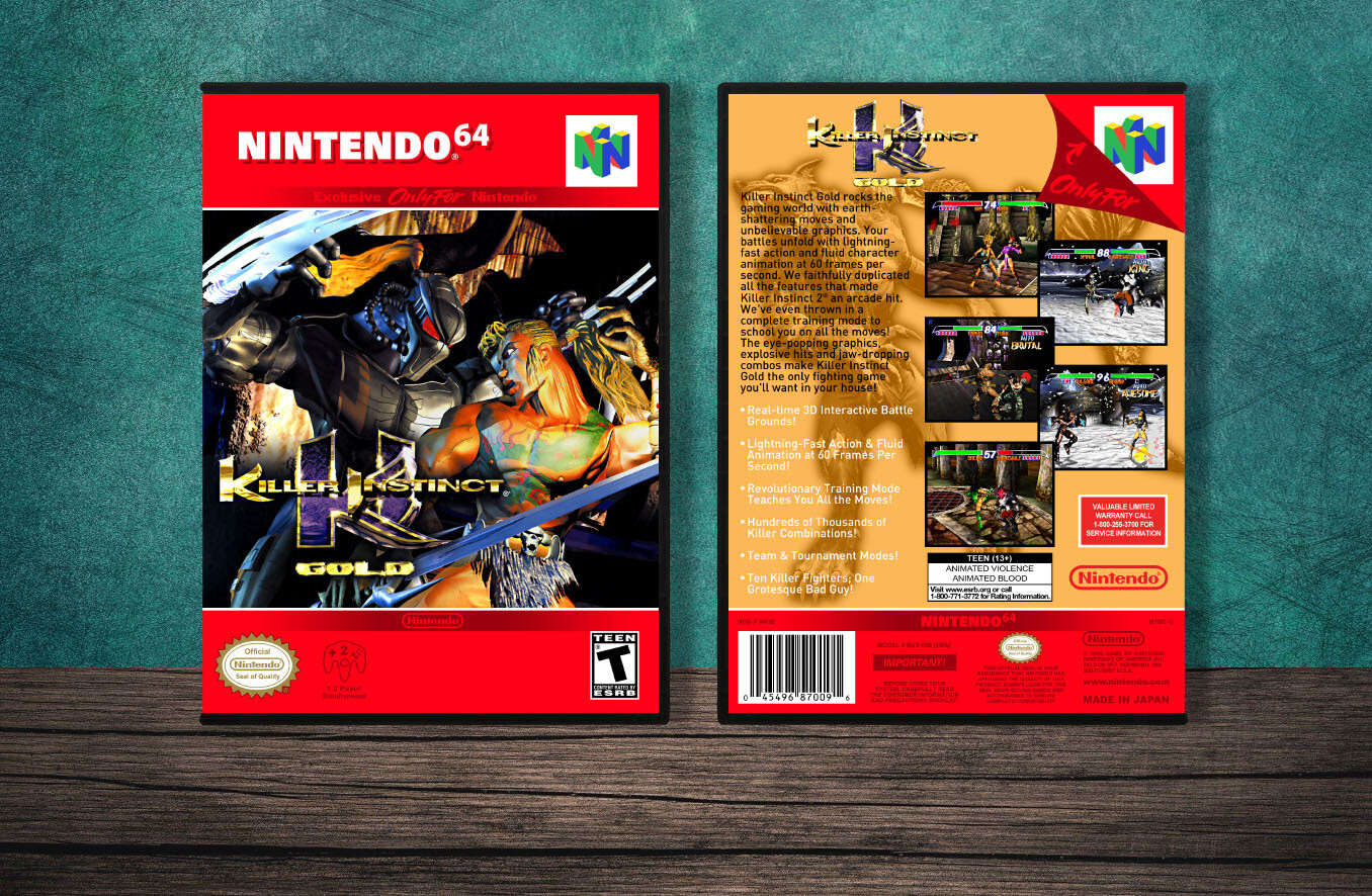 Killer Instinct Gold, Case Color: DARK GREY (OEM DS CASE COLOR)