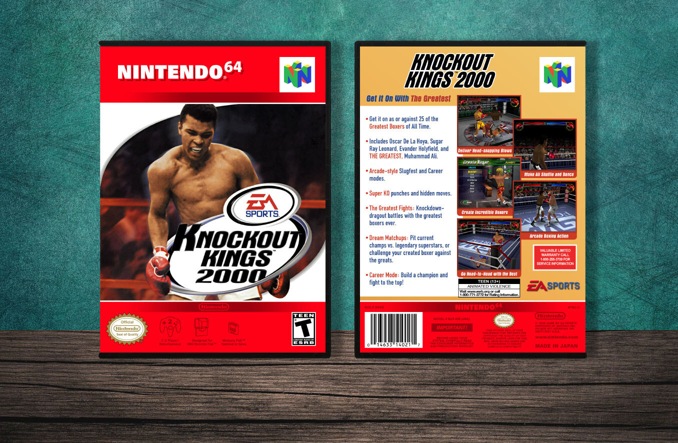Knockout Kings 2000, Case Color: DARK GREY (OEM DS CASE COLOR)