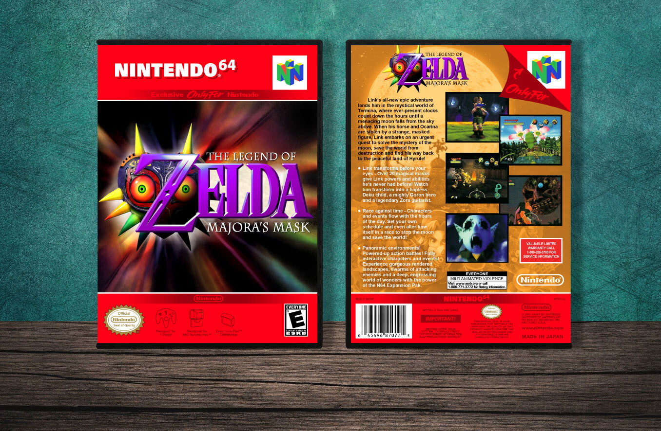 Legend of Zelda: Majora&#39;s Mask, The, Case Color: DARK GREY (OEM DS CASE COLOR)