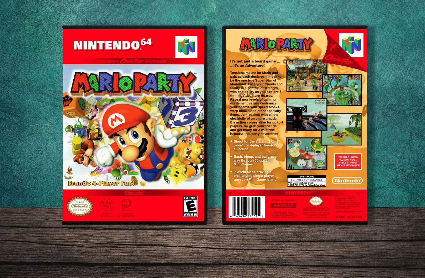 Mario Party, Case Color: DARK GREY (OEM DS CASE COLOR)