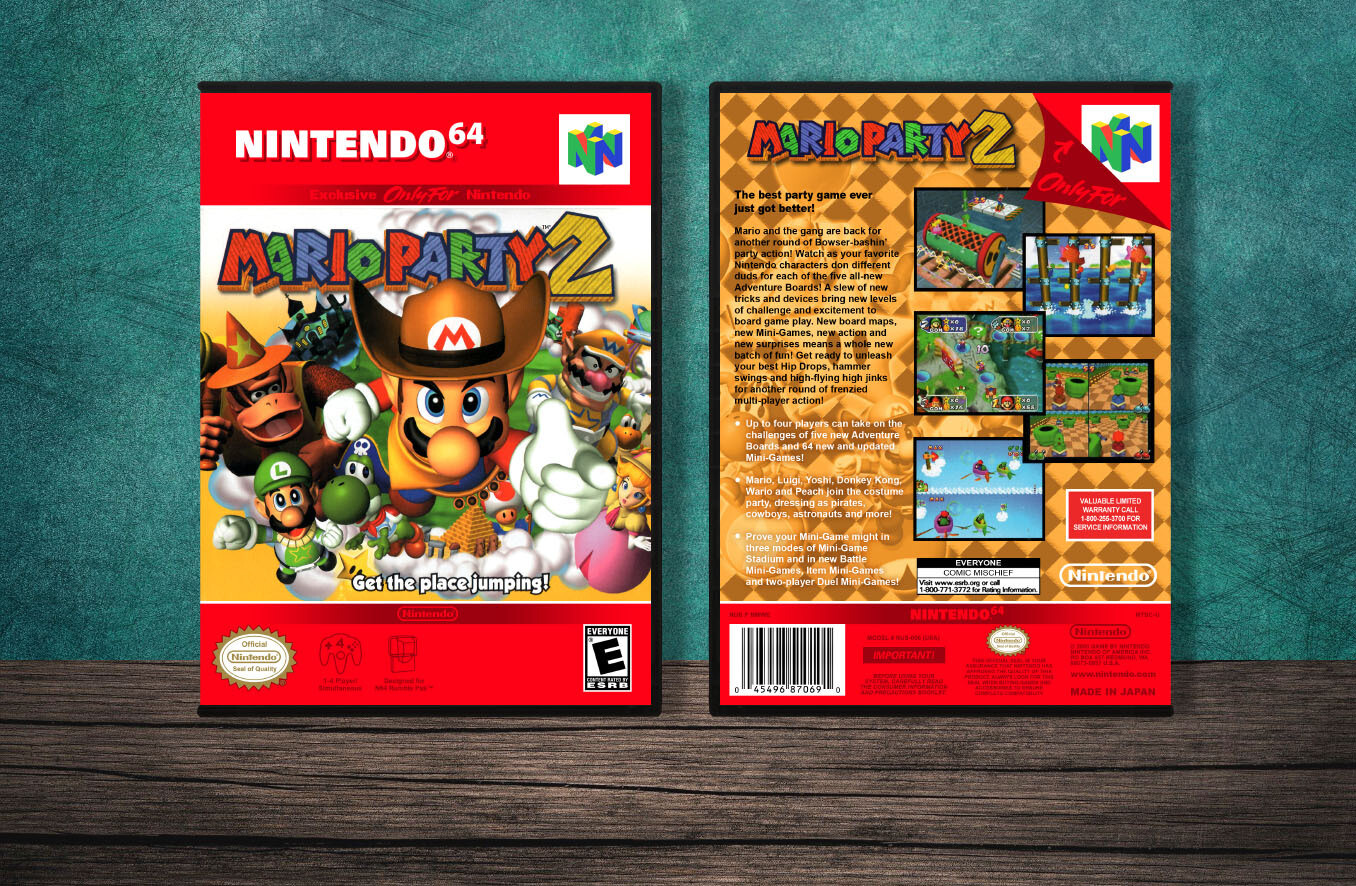 Mario Party 2, Case Color: DARK GREY (OEM DS CASE COLOR)