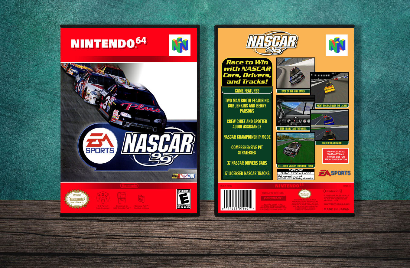 NASCAR &#39;99, Case Color: DARK GREY (OEM DS CASE COLOR)