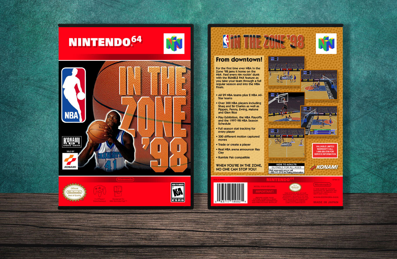 NBA In The Zone '98, Case Color: DARK GREY (OEM DS CASE COLOR)