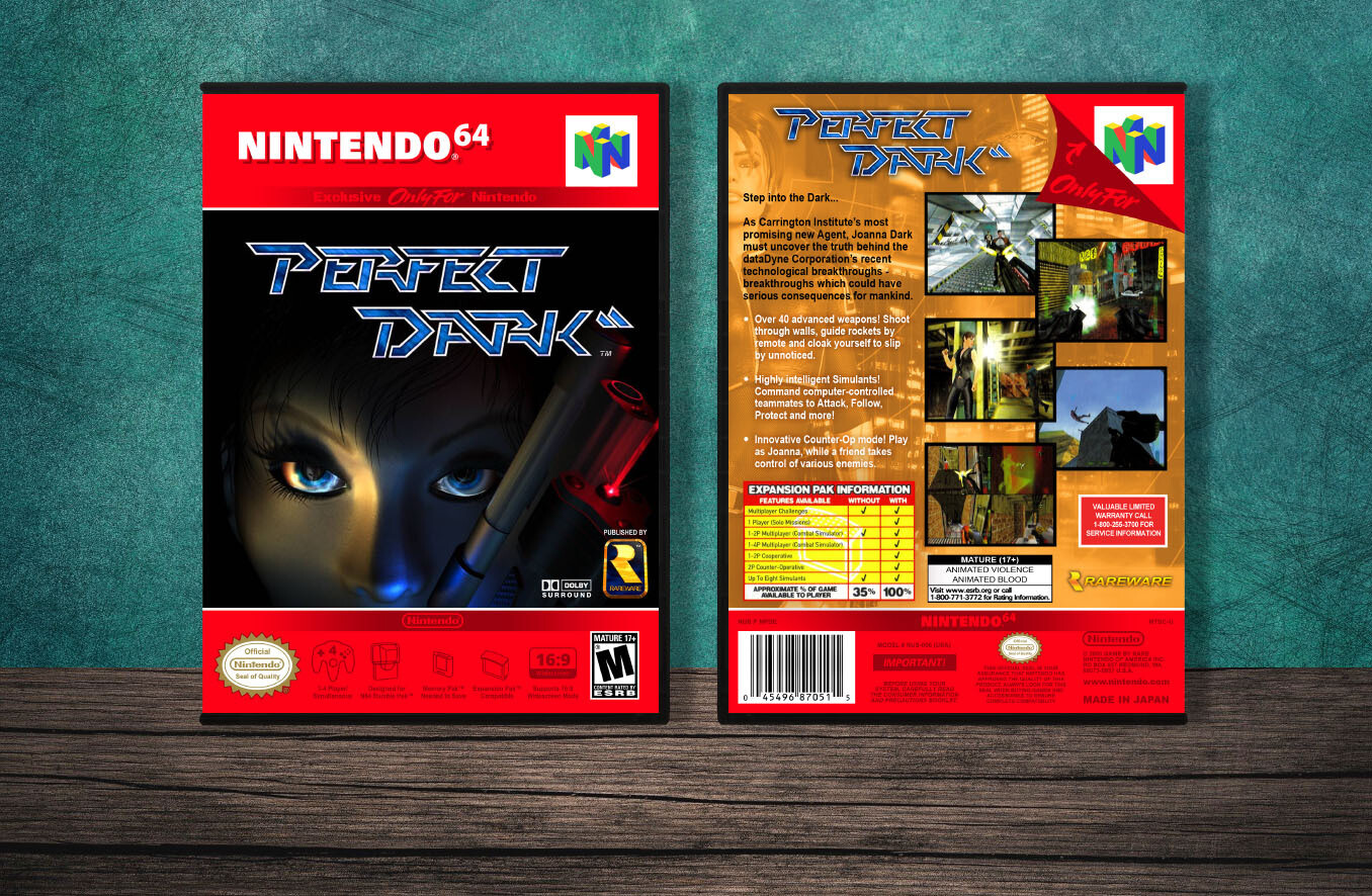 Perfect Dark, Case Color: DARK GREY (OEM DS CASE COLOR)