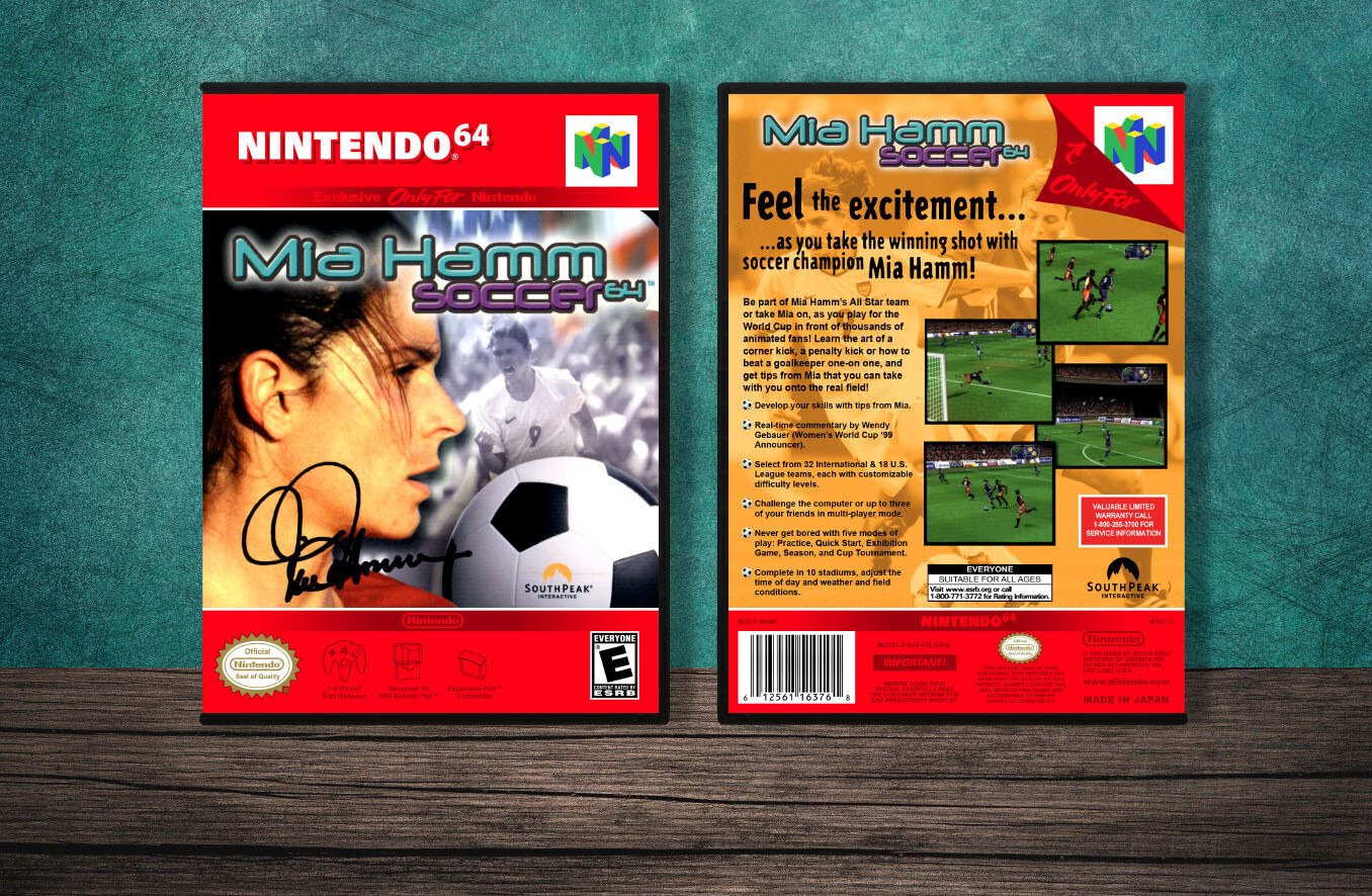 Mia Hamm Soccer 64, Case Color: DARK GREY (OEM DS CASE COLOR)