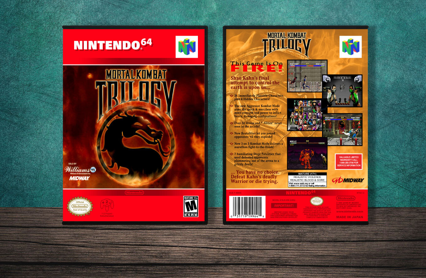 Mortal Kombat Trilogy, Case Color: DARK GREY (OEM DS CASE COLOR)