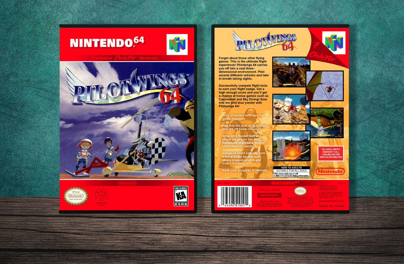 PilotWings 64, Case Color: DARK GREY (OEM DS CASE COLOR)