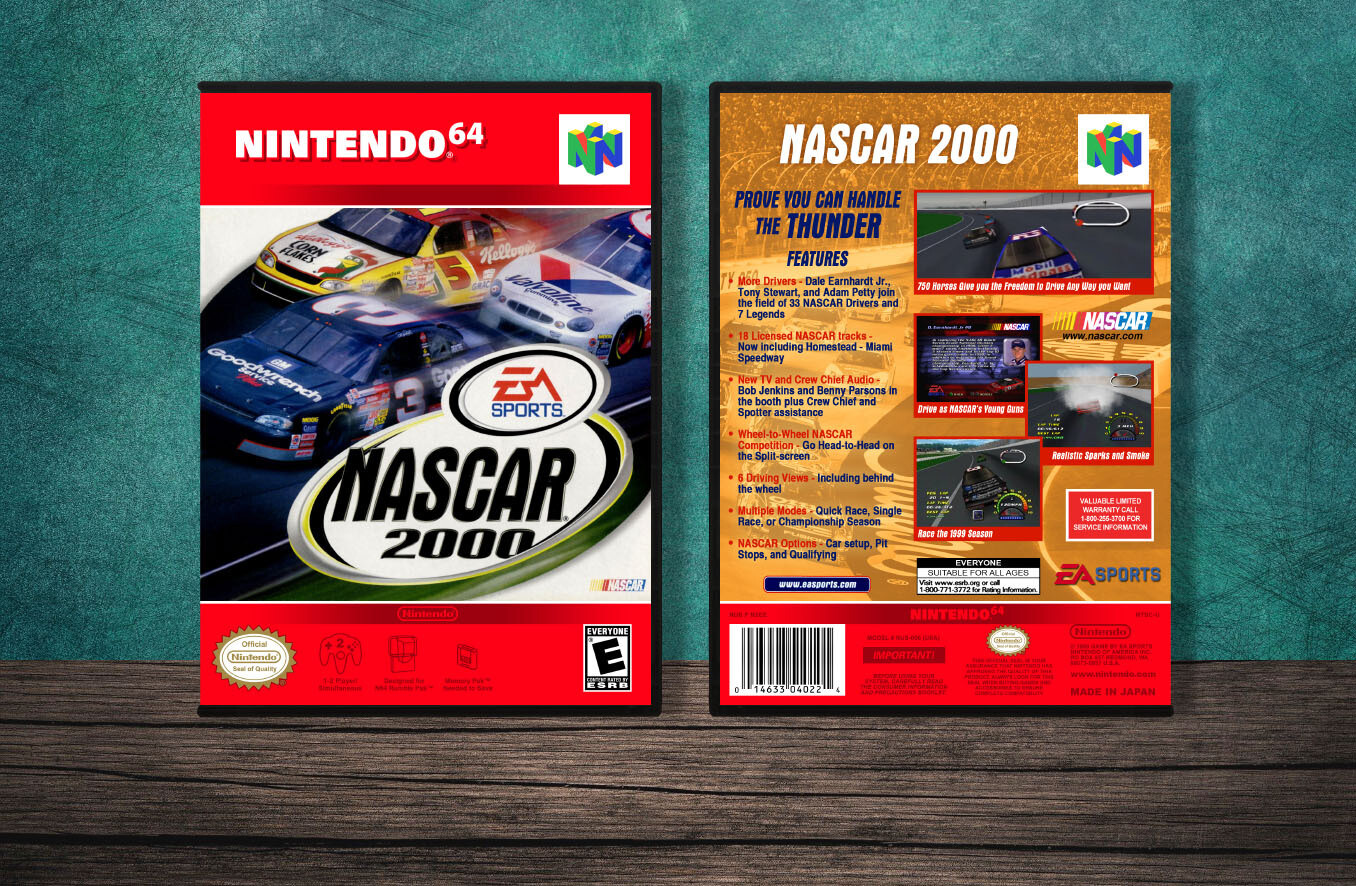 NASCAR 2000, Case Color: DARK GREY (OEM DS CASE COLOR)