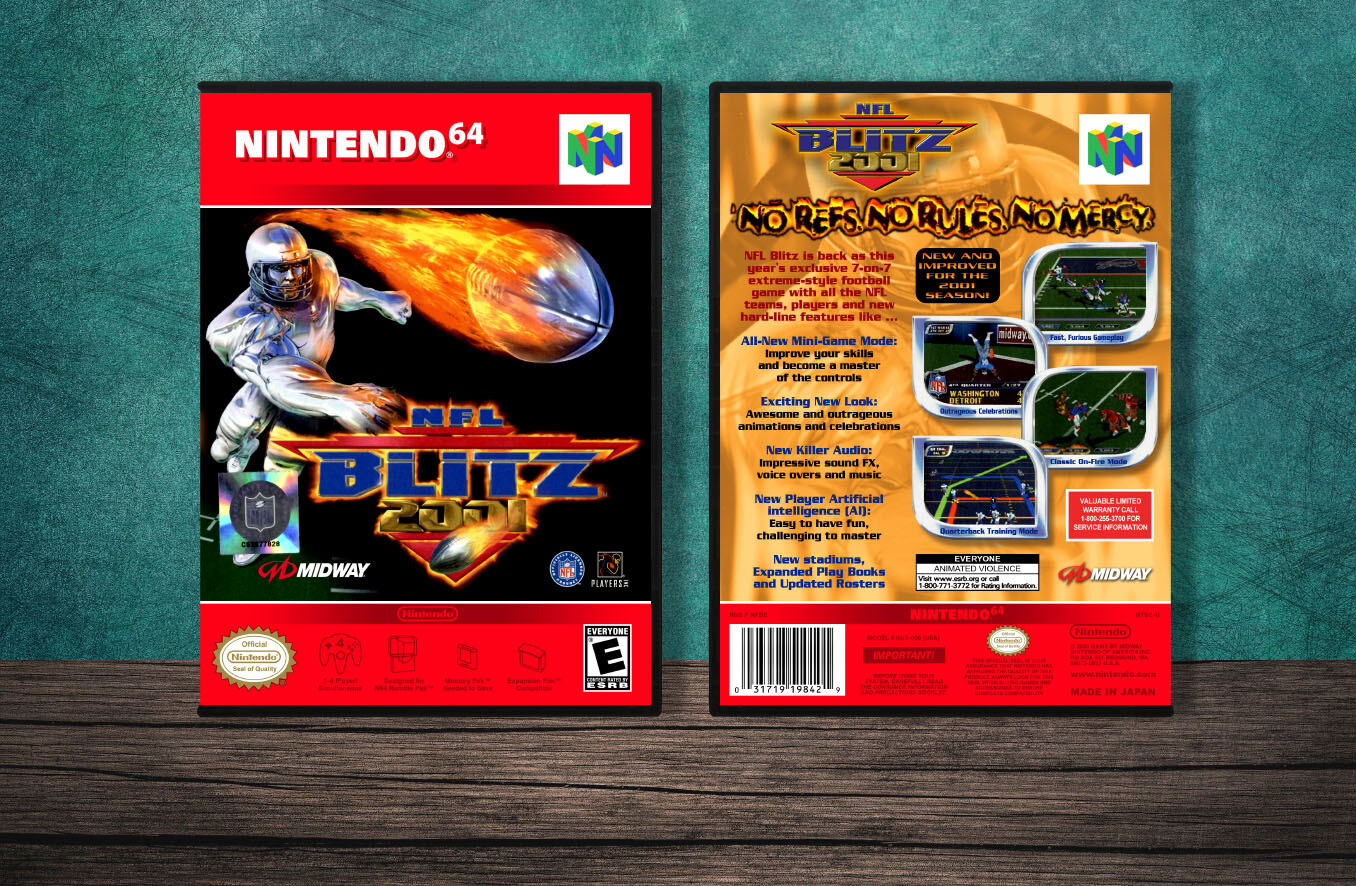 NFL Blitz 2001, Case Color: DARK GREY (OEM DS CASE COLOR)