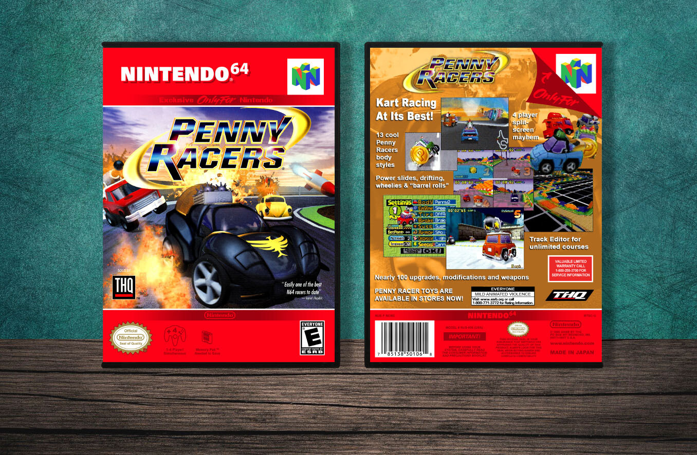 Penny Racers, Case Color: DARK GREY (OEM DS CASE COLOR)