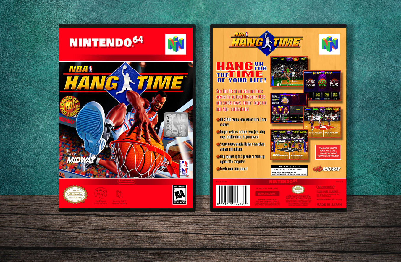 NBA Hangtime, Case Color: DARK GREY (OEM DS CASE COLOR)