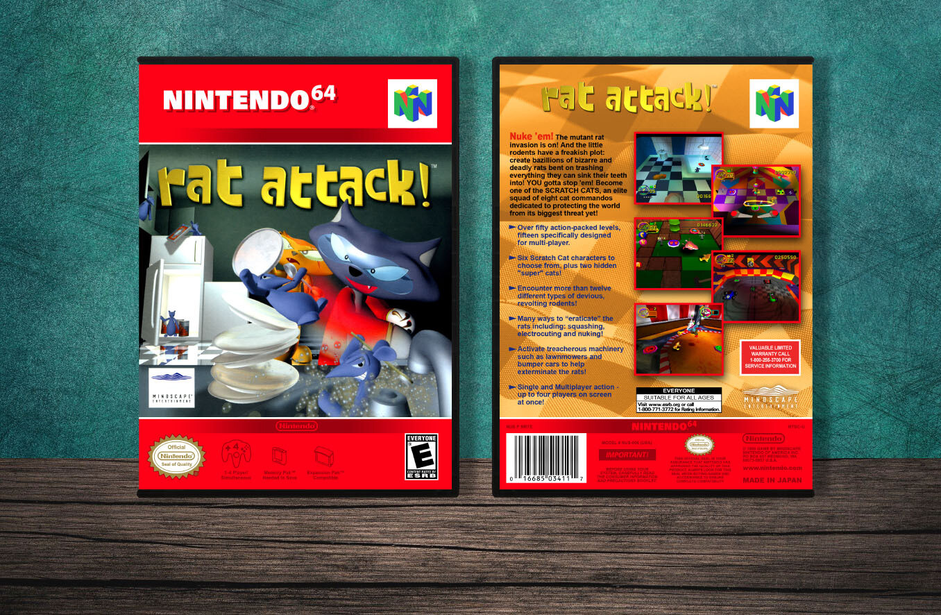 Rat Attack, Case Color: DARK GREY (OEM DS CASE COLOR)