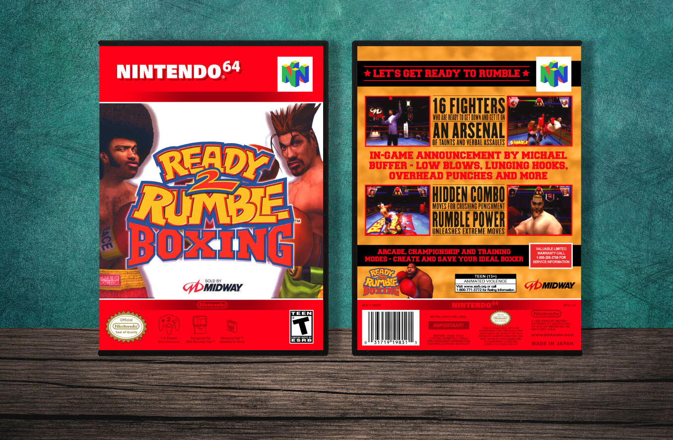 Ready 2 Rumble Boxing, Case Color: DARK GREY (OEM DS CASE COLOR)