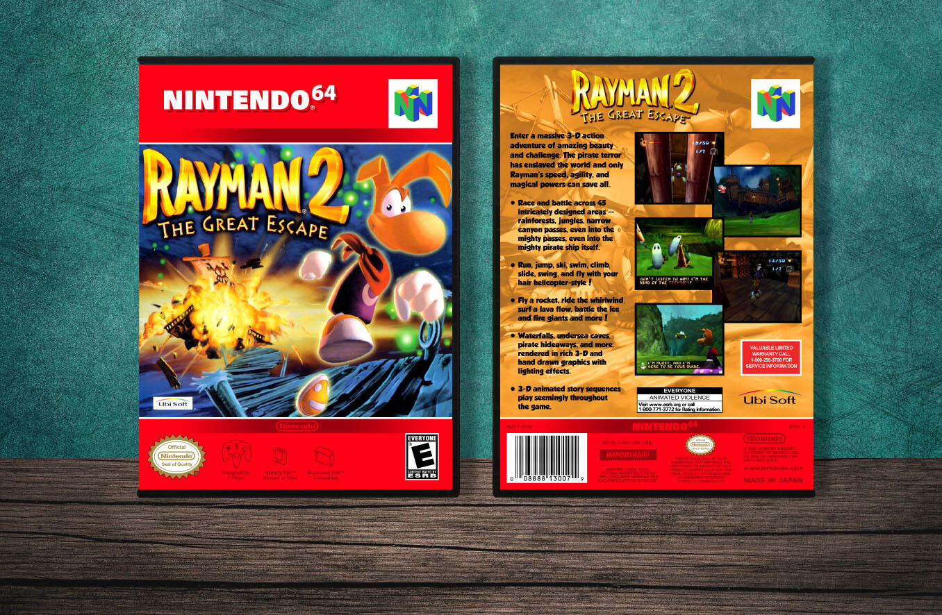 Rayman 2, Case Color: DARK GREY (OEM DS CASE COLOR)