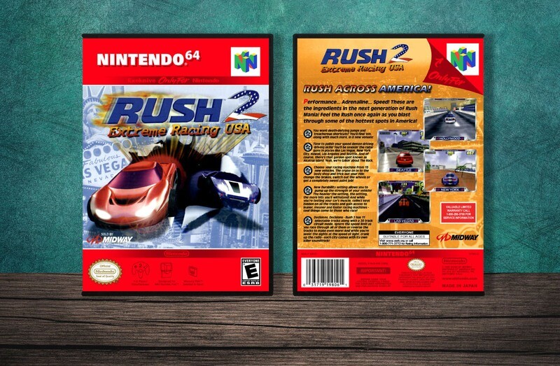 Rush 2: Extreme Racing USA, Case Color: DARK GREY (OEM DS CASE COLOR)