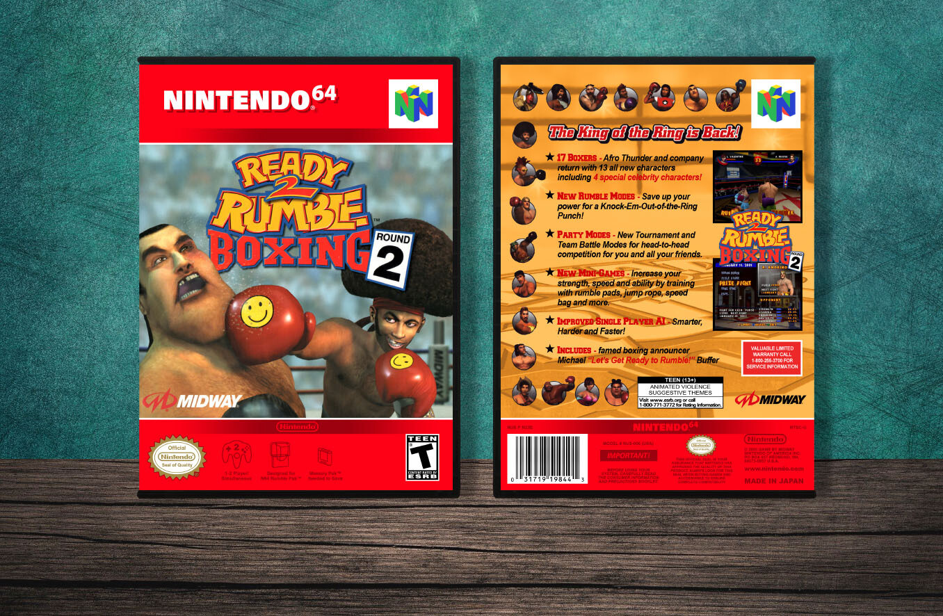 Ready 2 Rumble Boxing Round 2, Case Color: DARK GREY (OEM DS CASE COLOR)