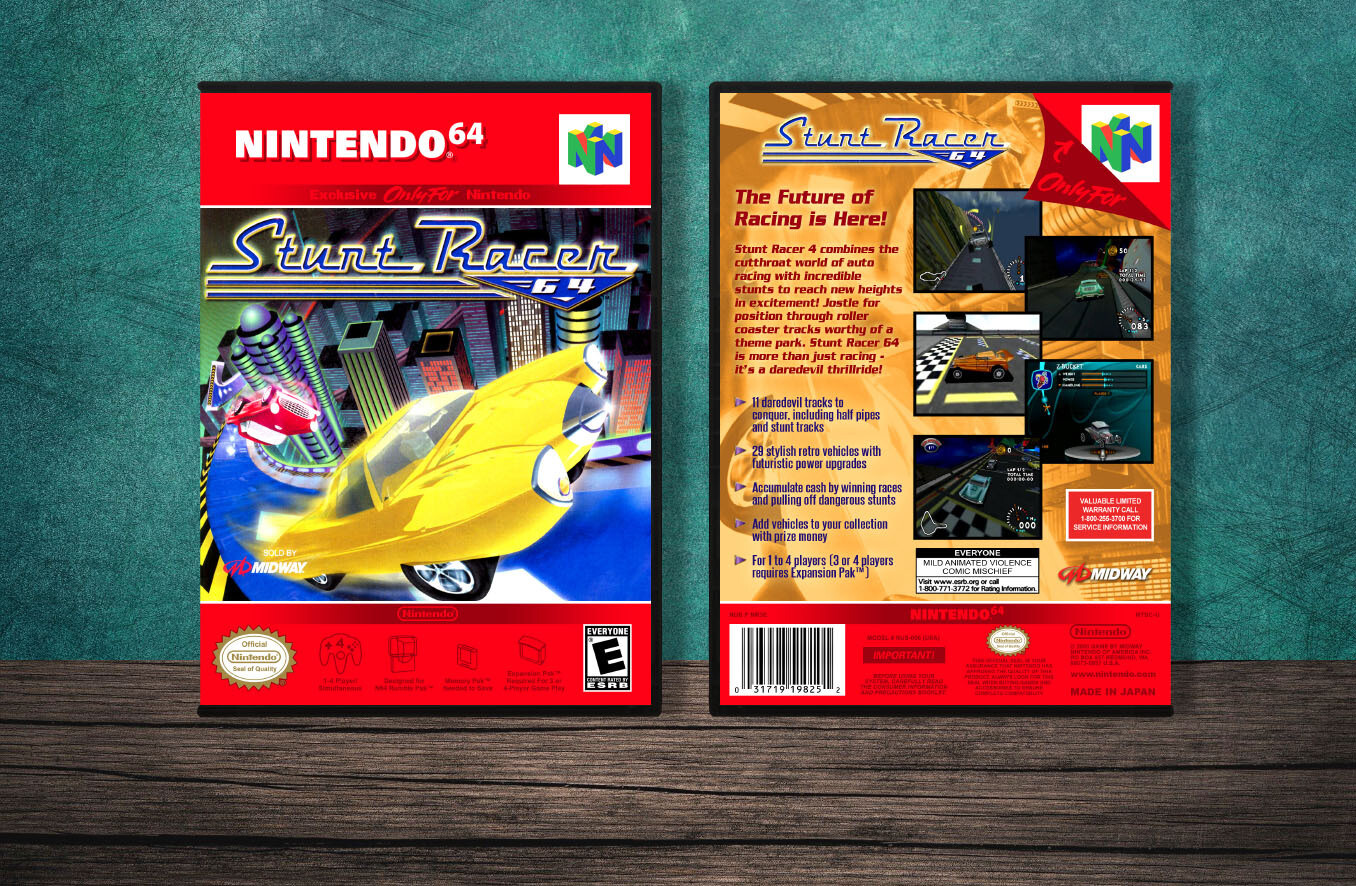 Stunt Racer 64, Case Color: DARK GREY (OEM DS CASE COLOR)