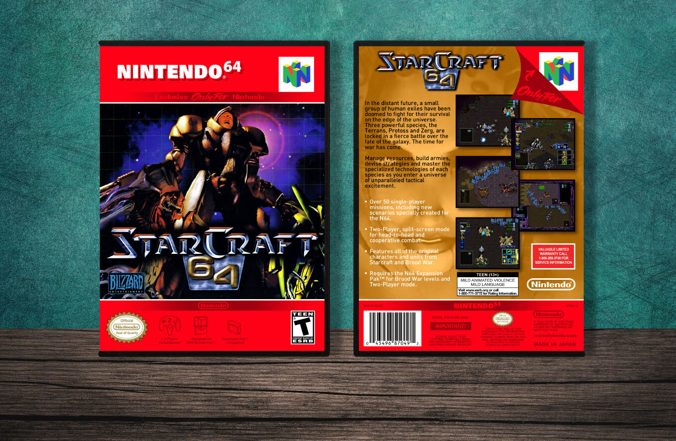 StarCraft 64, Case Color: DARK GREY (OEM DS CASE COLOR)