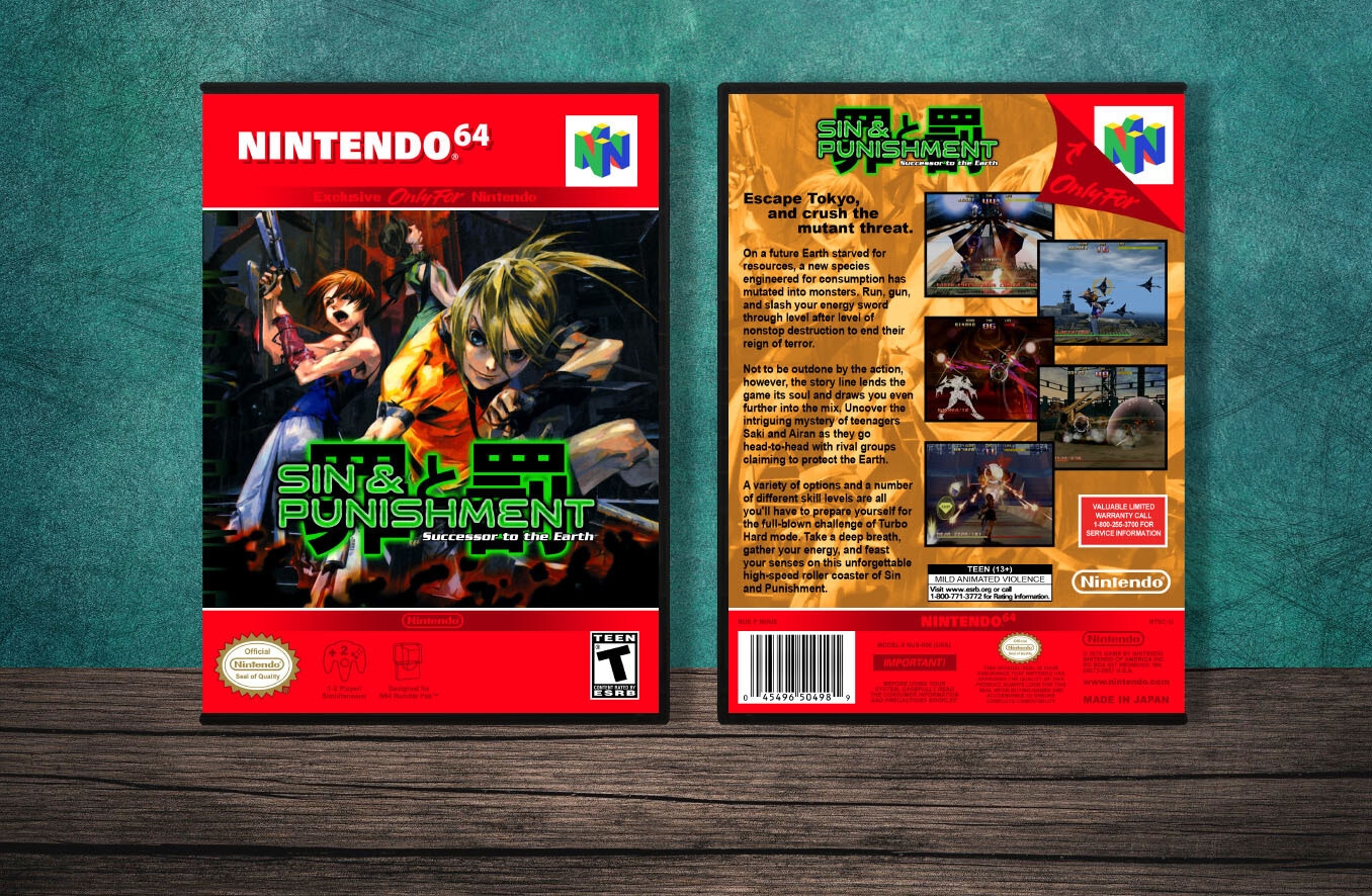 Sin &amp; Punishment, Case Color: DARK GREY (OEM DS CASE COLOR)