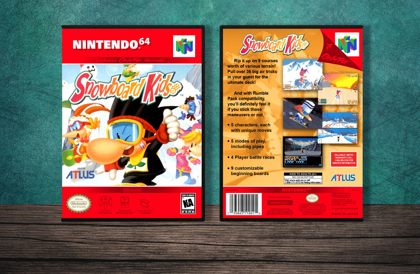 Snowboard Kids, Case Color: DARK GREY (OEM DS CASE COLOR)