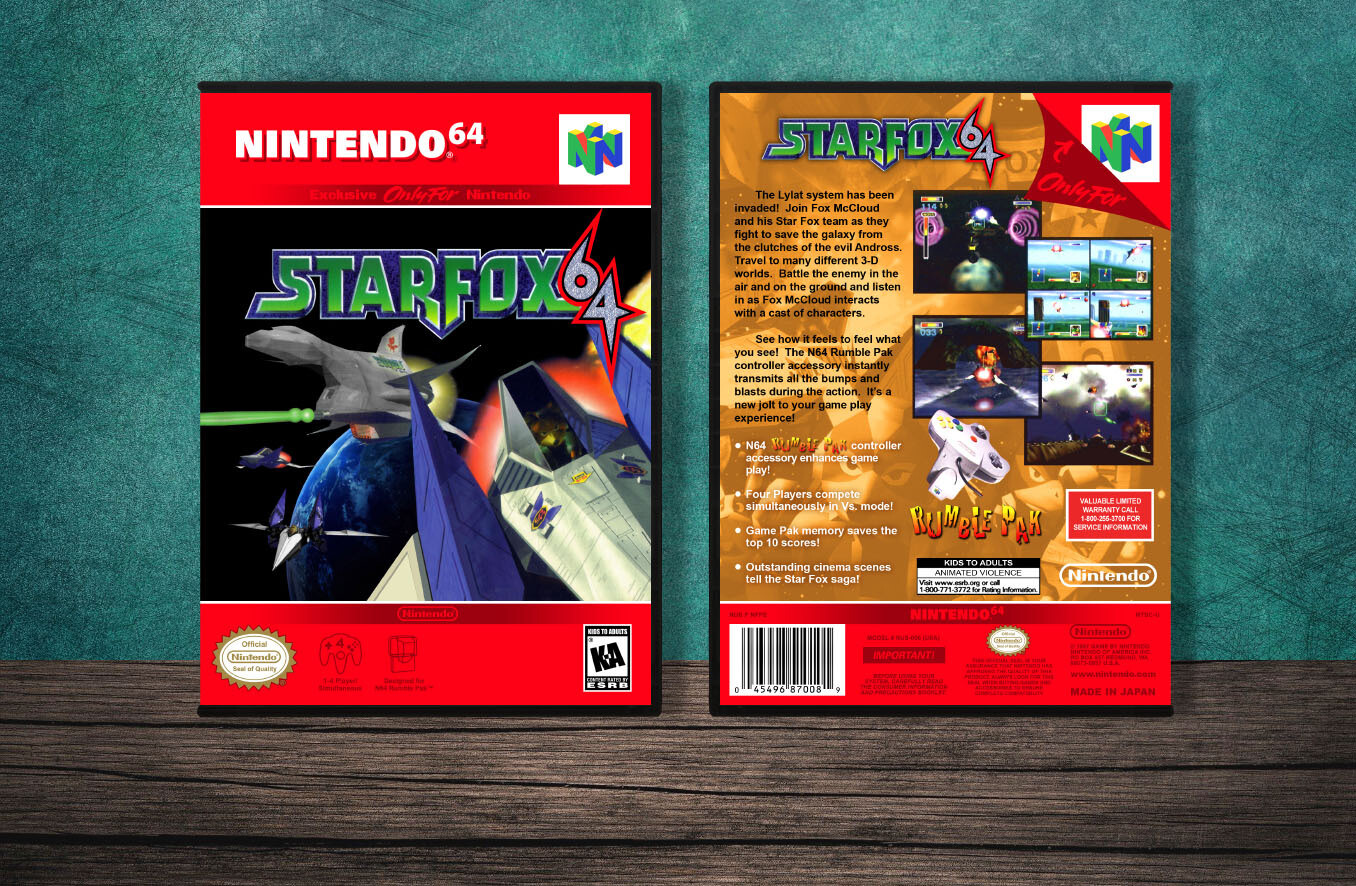 Star Fox 64, Case Color: DARK GREY (OEM DS CASE COLOR)