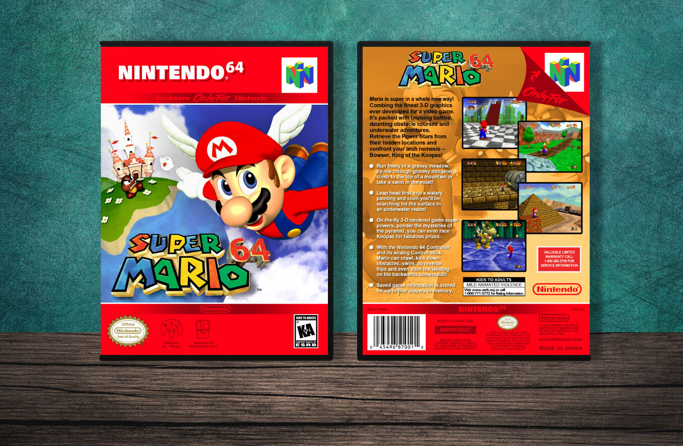 Super Mario 64, Case Color: DARK GREY (OEM DS CASE COLOR)