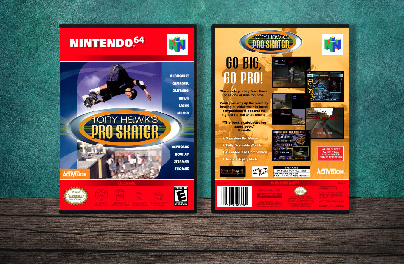 Tony Hawk&#39;s Pro Skater, Case Color: DARK GREY (OEM DS CASE COLOR)