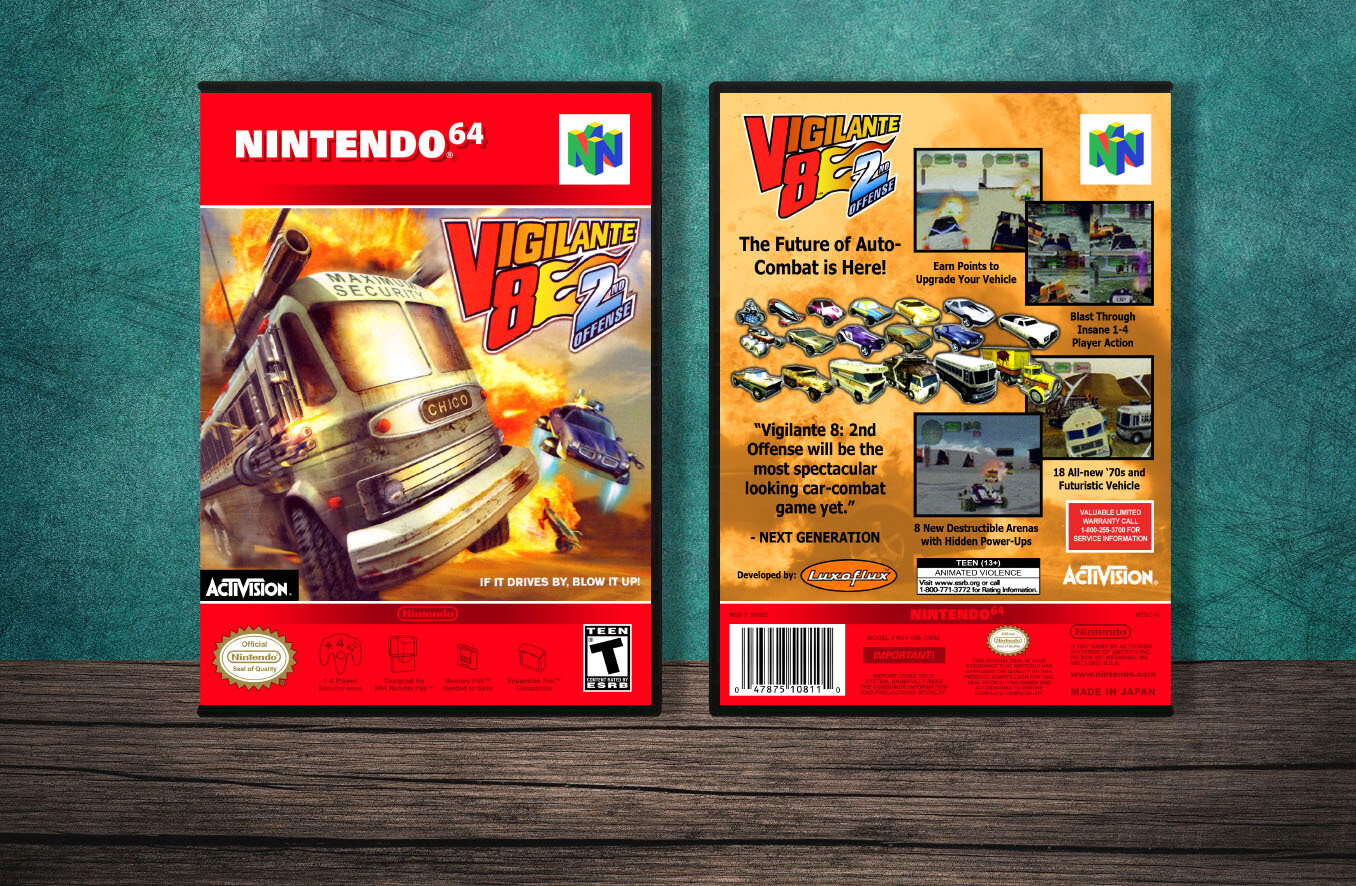 Vigilante 8: Second Offensive, Case Color: DARK GREY (OEM DS CASE COLOR)