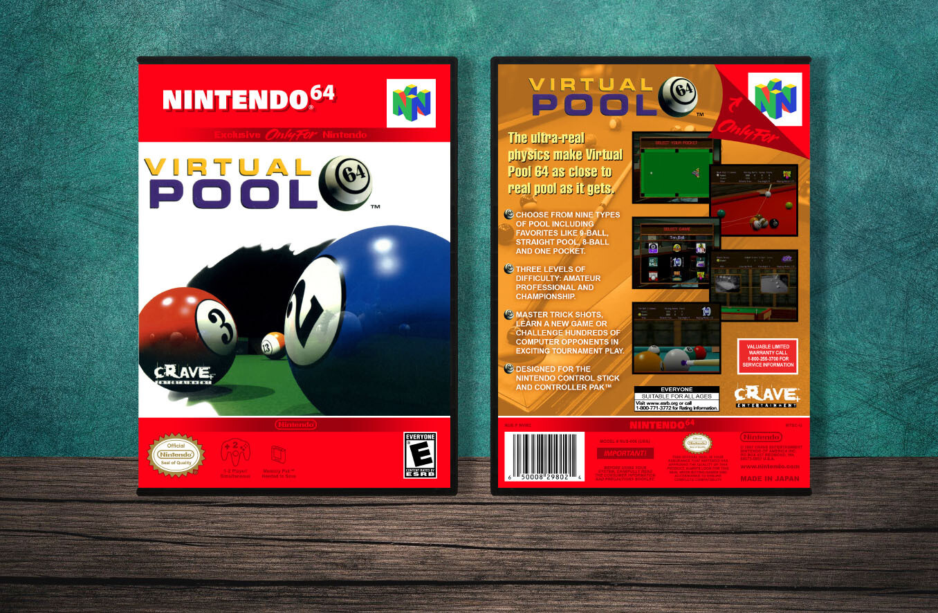 Virtual Pool 64, Case Color: DARK GREY (OEM DS CASE COLOR)