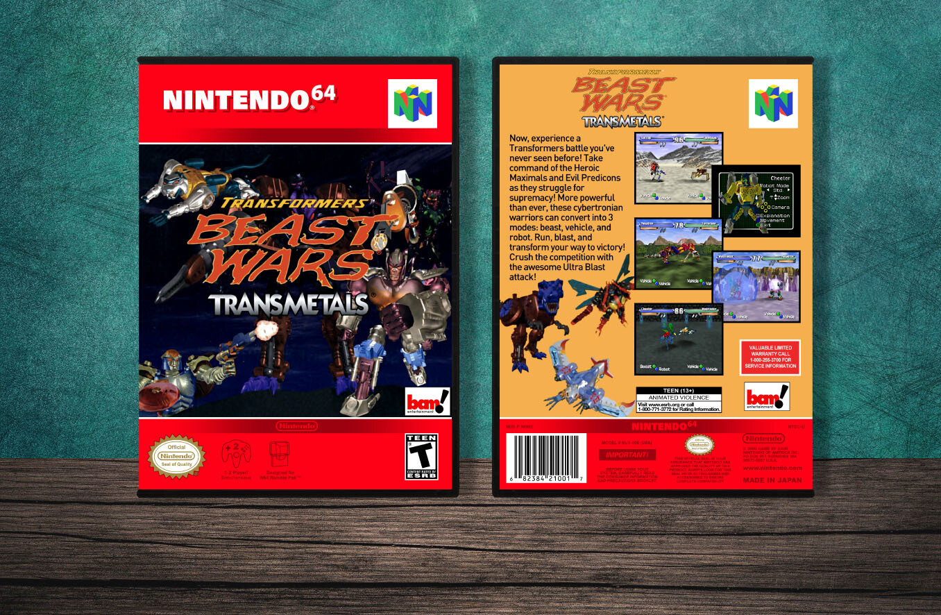 Tranformers: Beast Wars Transmetals, Case Color: DARK GREY (OEM DS CASE COLOR)