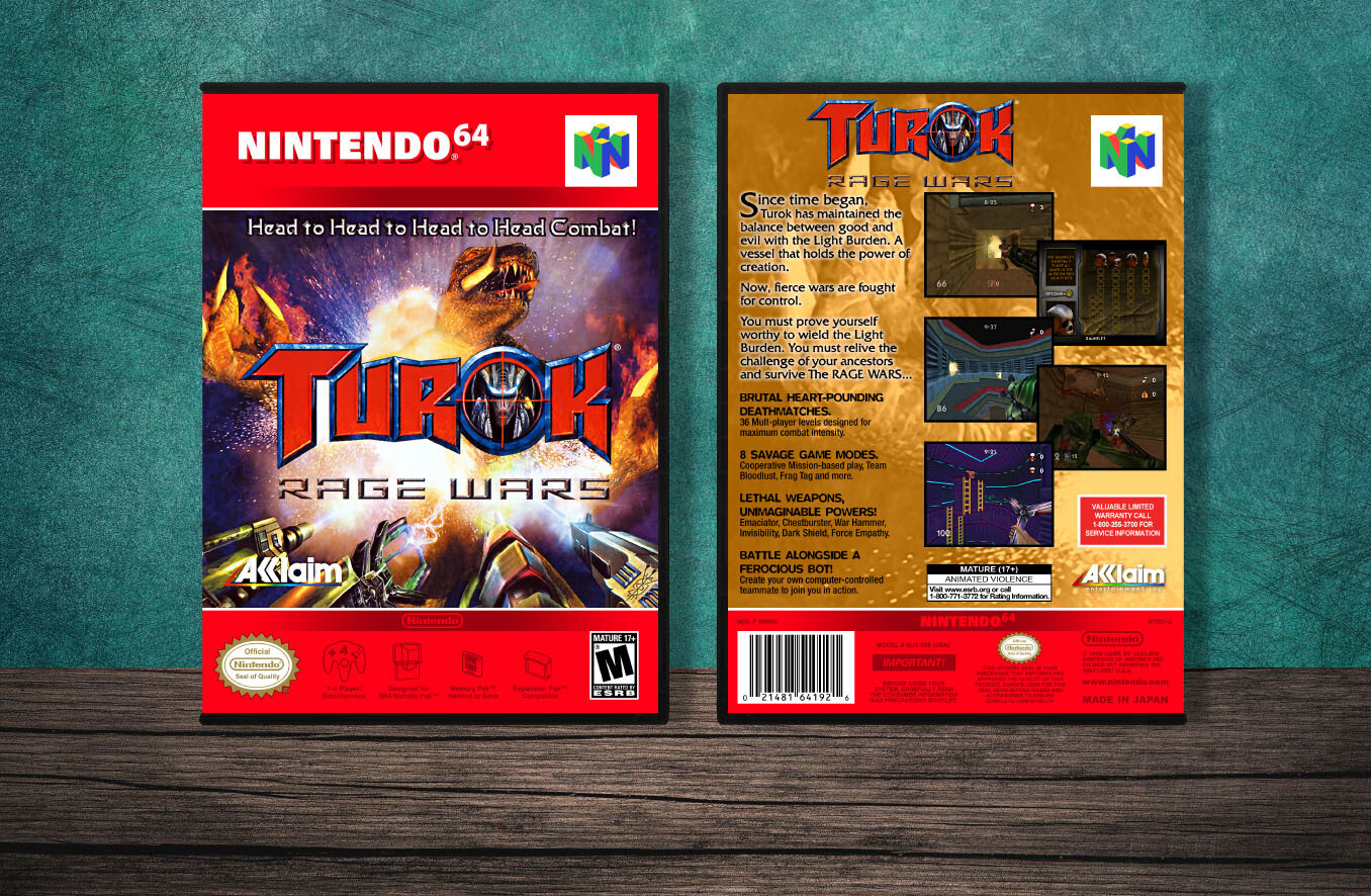 Turok: Rage Wars, Case Color: DARK GREY (OEM DS CASE COLOR)