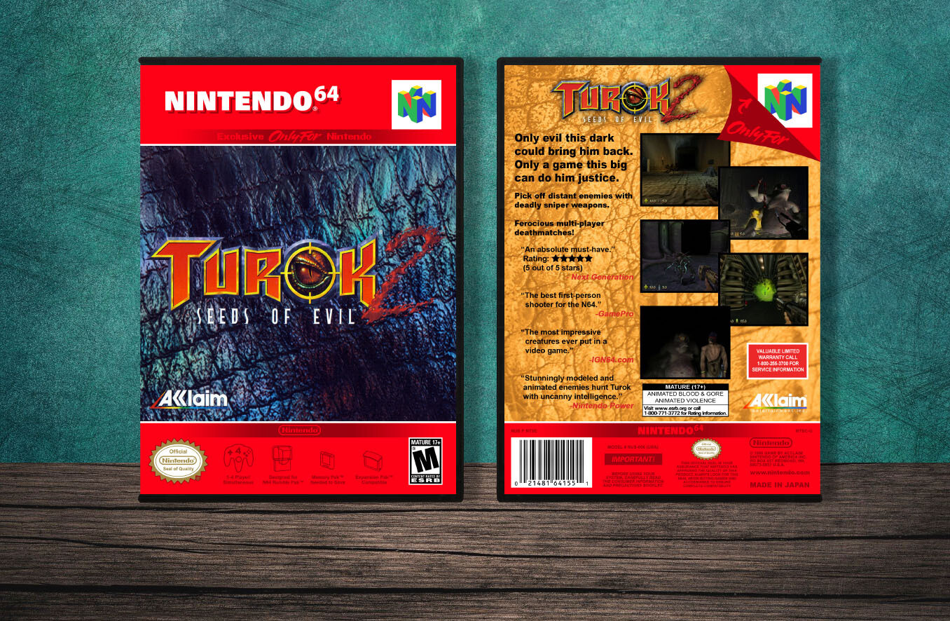 Turok 2: Seeds of Evil, Case Color: DARK GREY (OEM DS CASE COLOR)