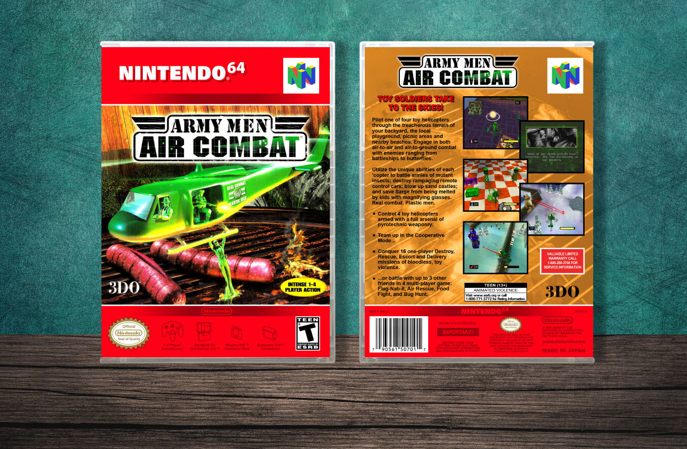 Army Men: Air Combat, Case Color: CLEAR (Transparent)