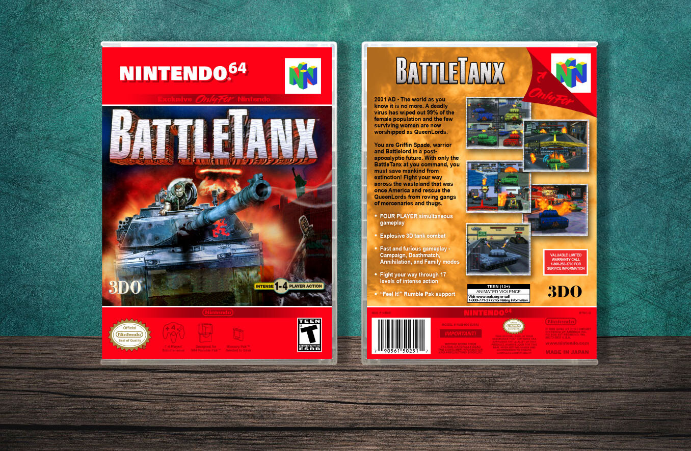 BattleTanx, Case Color: CLEAR (Transparent)