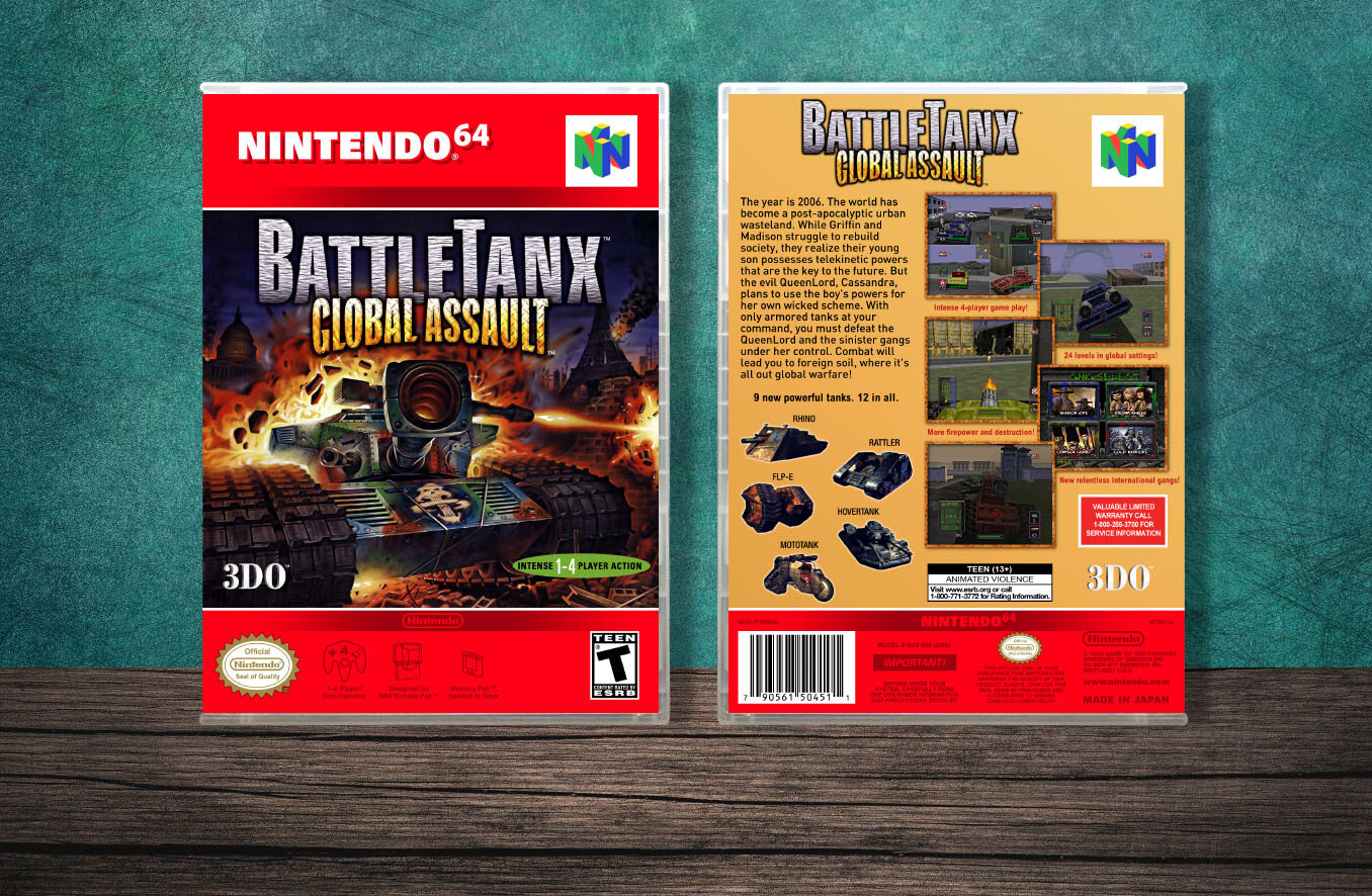 Battletanx 2: Global Assault, Case Color: CLEAR (Transparent)